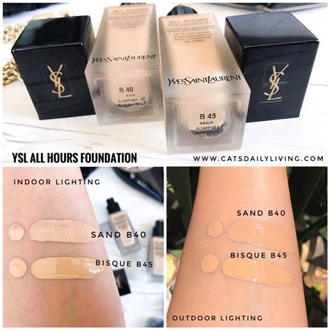 swatch ysl all hours foundation|ysl beauty foundation.